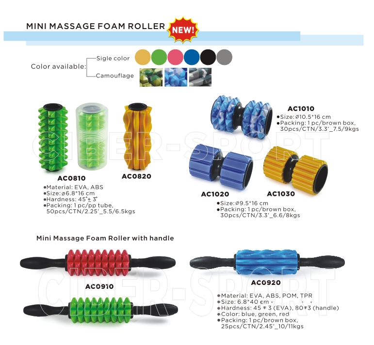 Mini massage foam roller