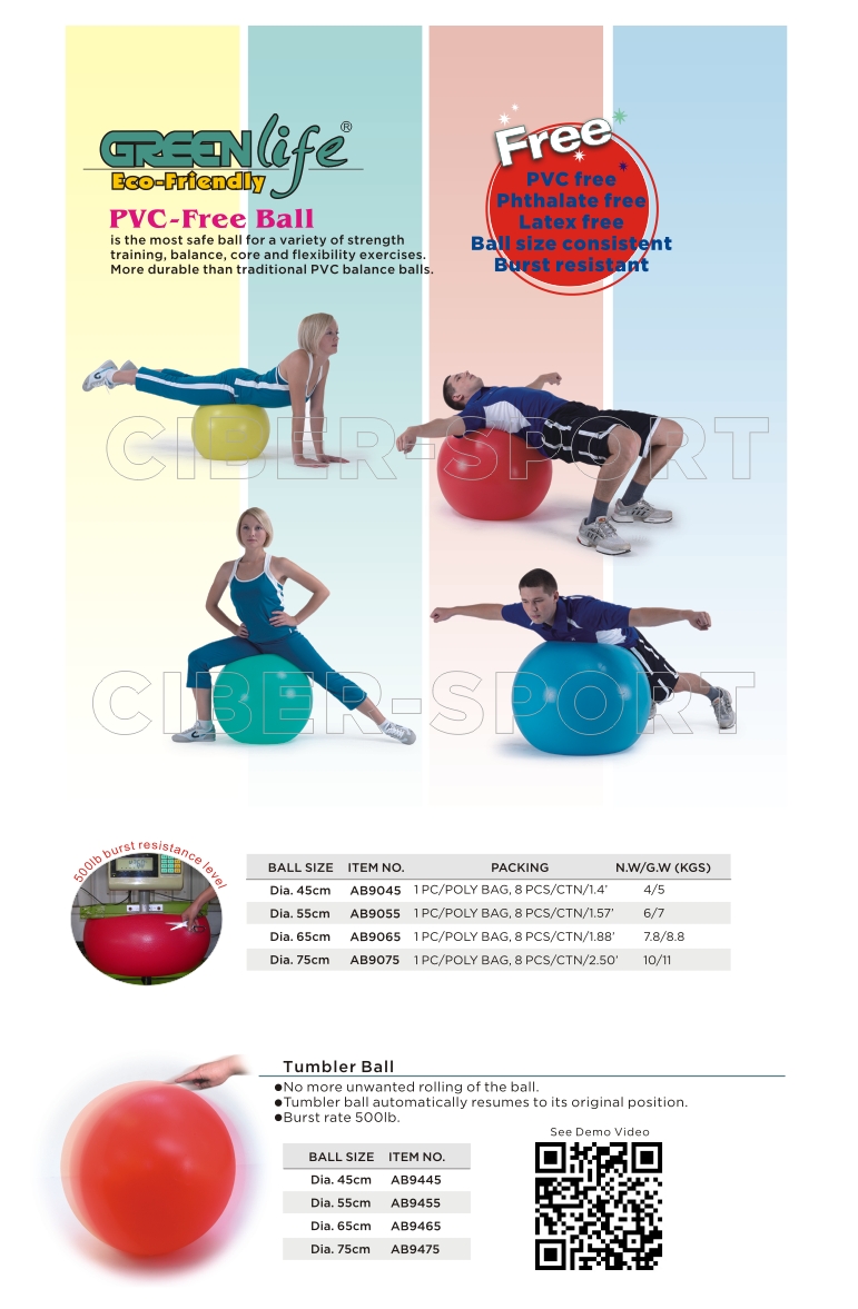 PVC-free ball